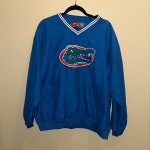 Pro Player Blue V-Neck Sweater with Gator Logo